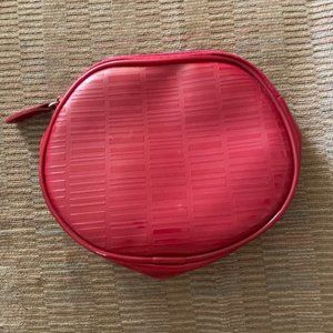 3/$35 Clinique Red Makeup Cosmetic Bag